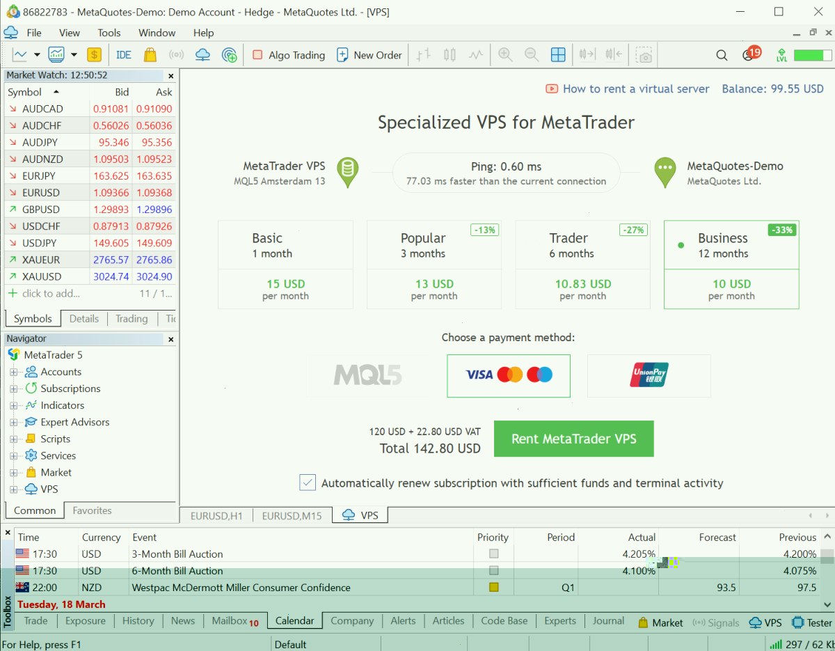 新增了 12 个月 VPS 租赁选项